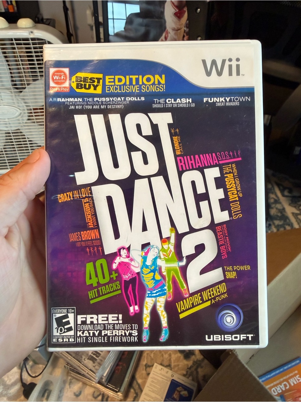 Nintendo Wii Just Dance 2 — Purple Cover with Colorful Dancers